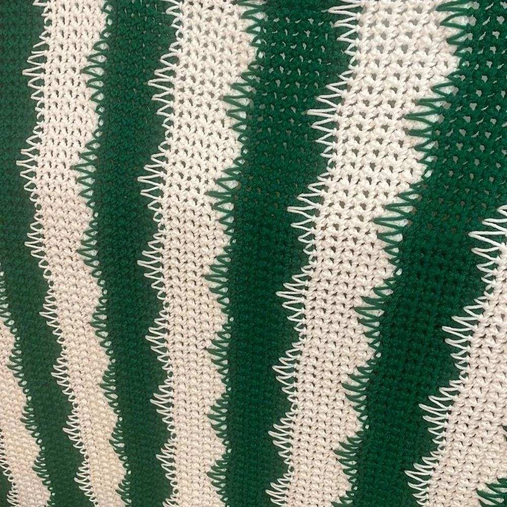 Handmade crochet throw